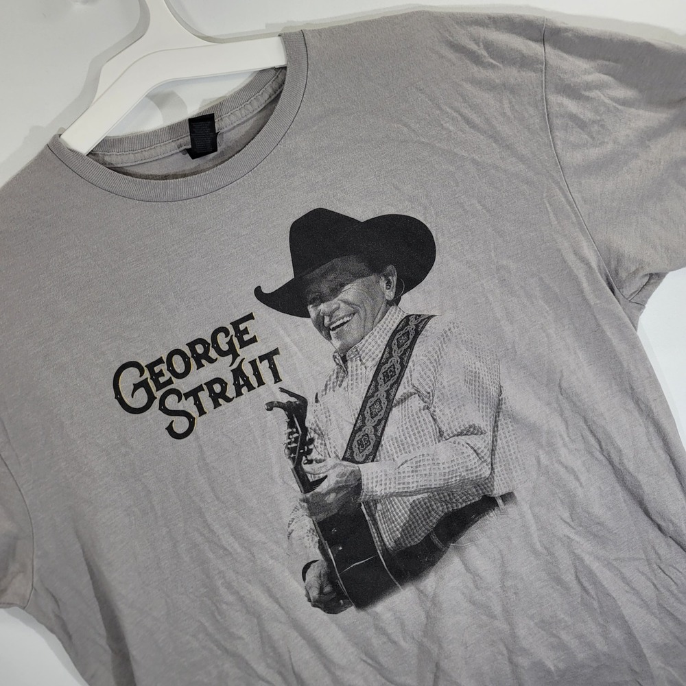 George Strait 2023 Tour Shirt Mens XL Gray Country Music Graphic Tee SKU50